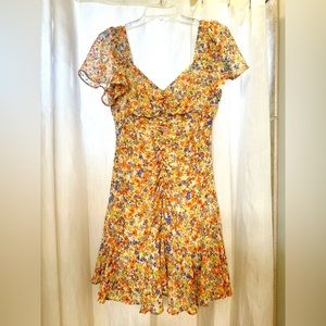 ASTR the Label floral ruffle hem dress - Size S